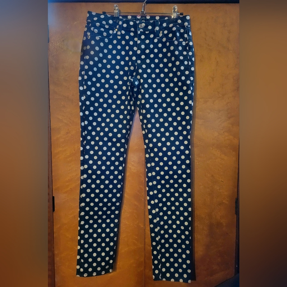 Kate Spade Black and White Polka Dot Jeans